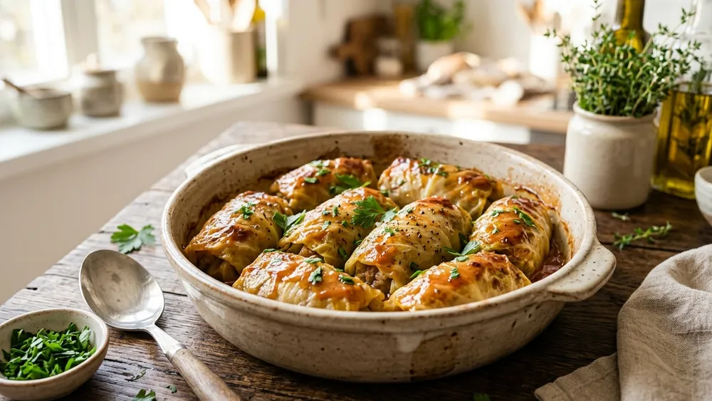 Slow Cooked Cabbage Rolls
