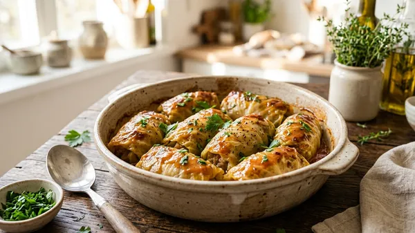 Slow Cooked Cabbage Rolls