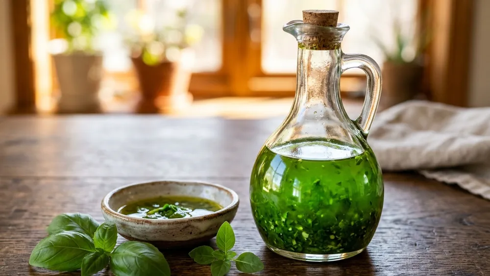 Homemade Basil Vinaigrette