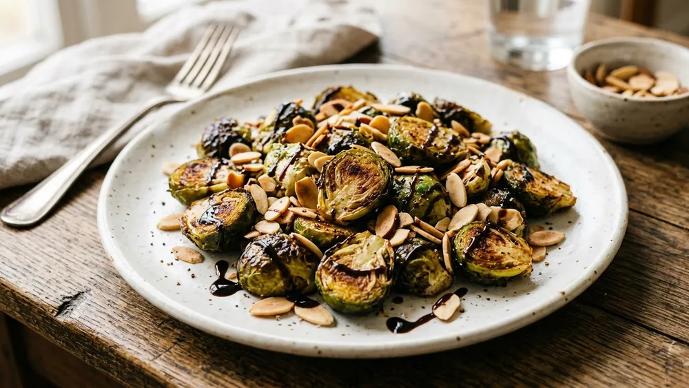 Maple Roasted Brussels Sprouts