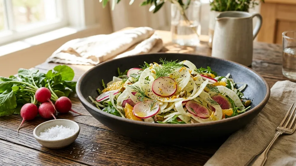 Shaved Fennel, Radish & Citrus Salad