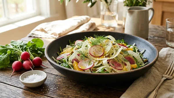 Shaved Fennel, Radish & Citrus Salad
