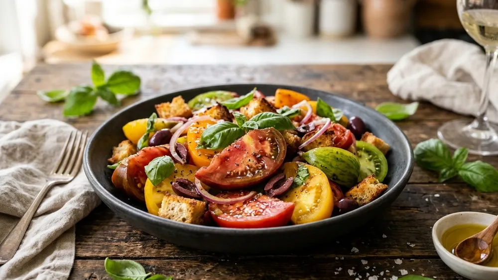 Heirloom Tomato & Basil Panzanella